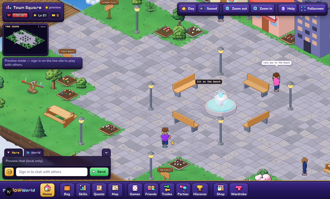 MeWowWorld screenshot